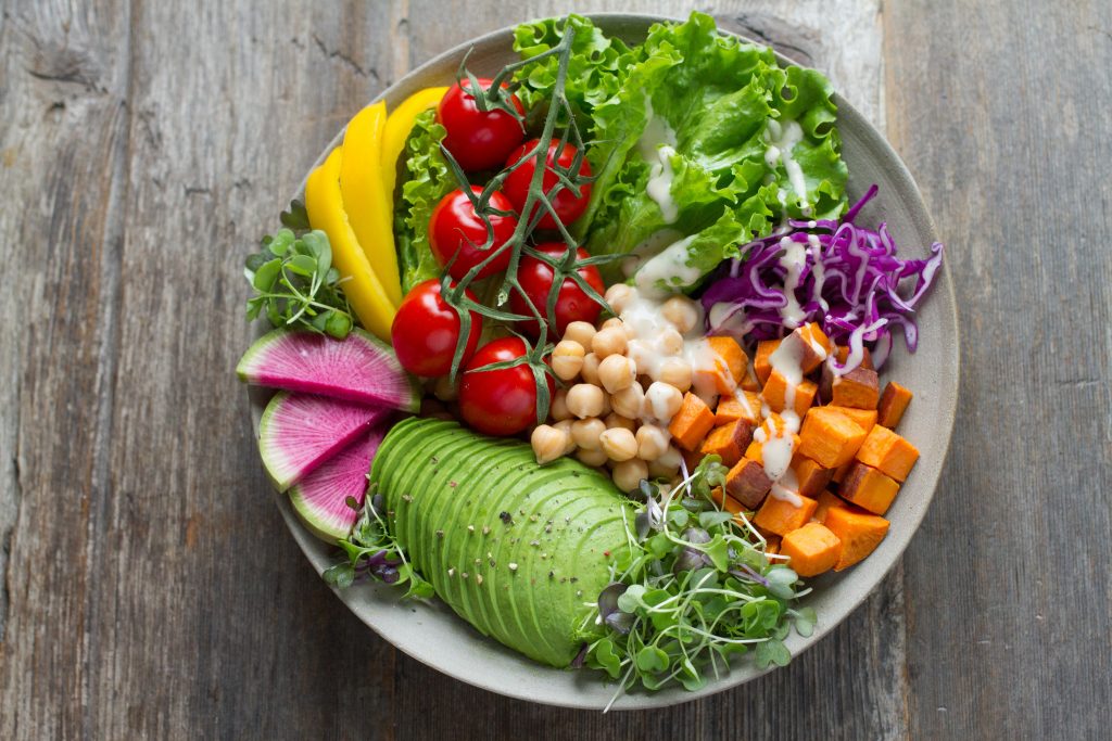 Healthy Salad reduce stress
